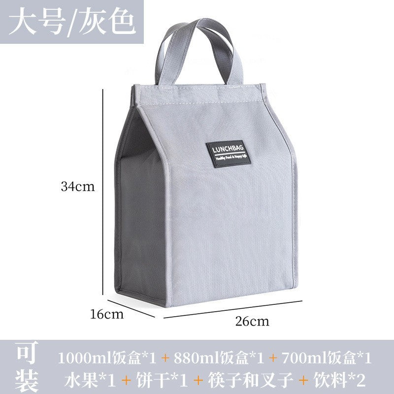 Oxford Cloth Large Insulated Lunch Tote