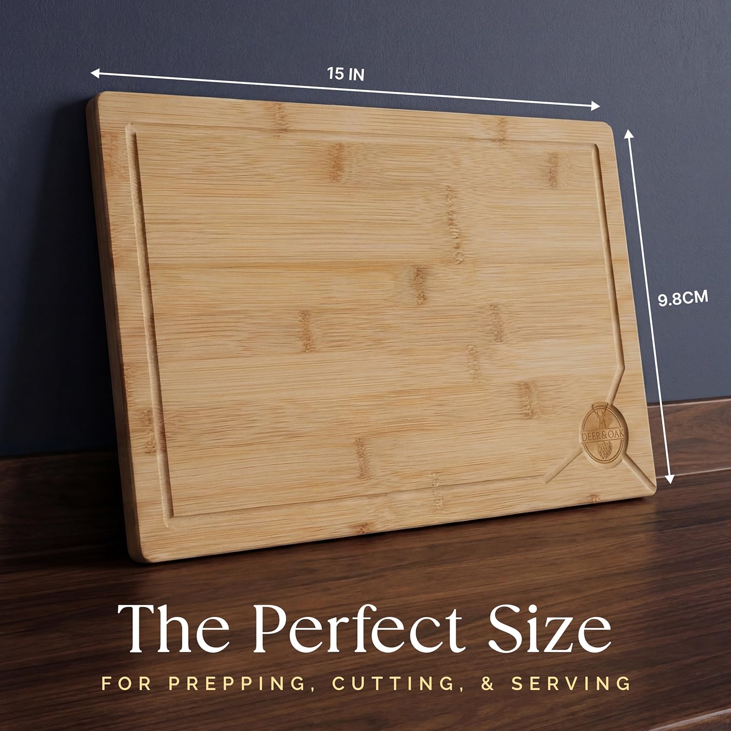 Deer Oak Large Bamboo Board