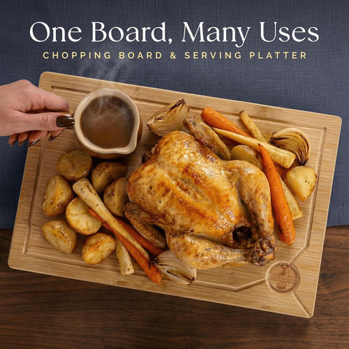 Deer Oak Large Bamboo Board