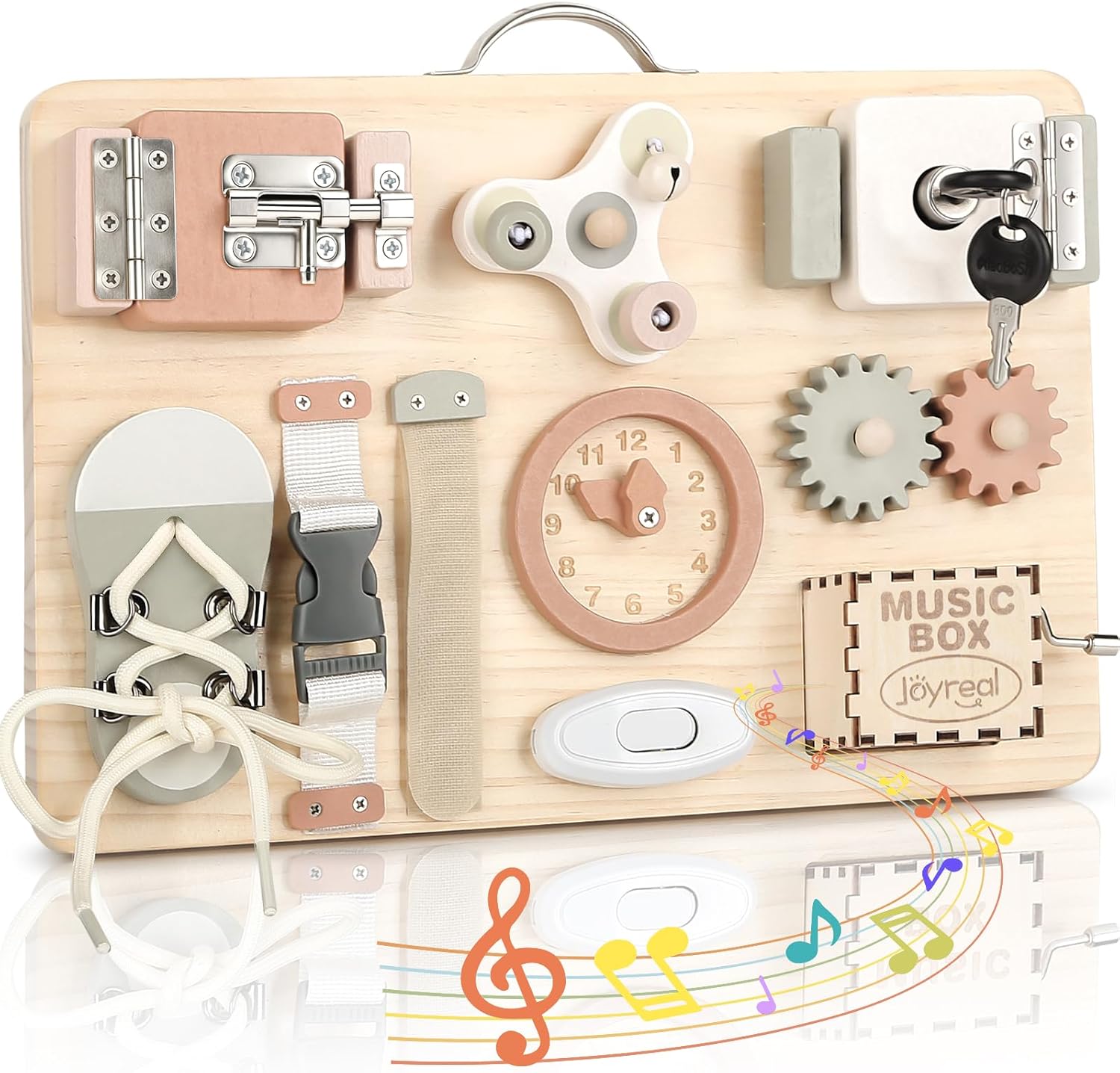 Busy Board Wooden Activity Toy